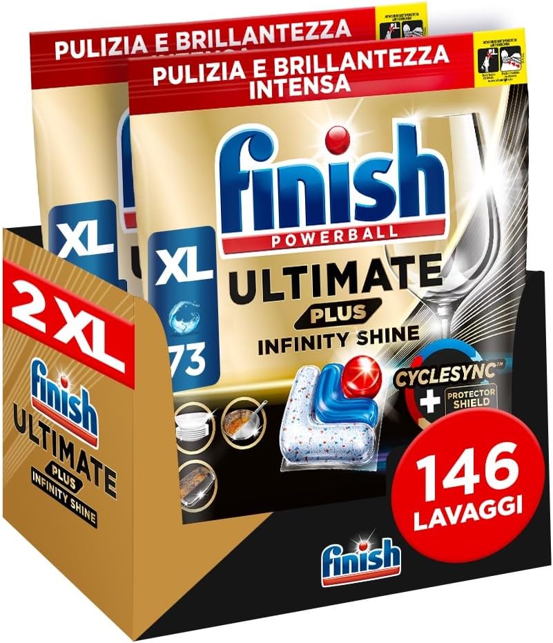 Black Friday 2024: Finish Ultimate PLUS 146 caps per una lucentezza senza pari